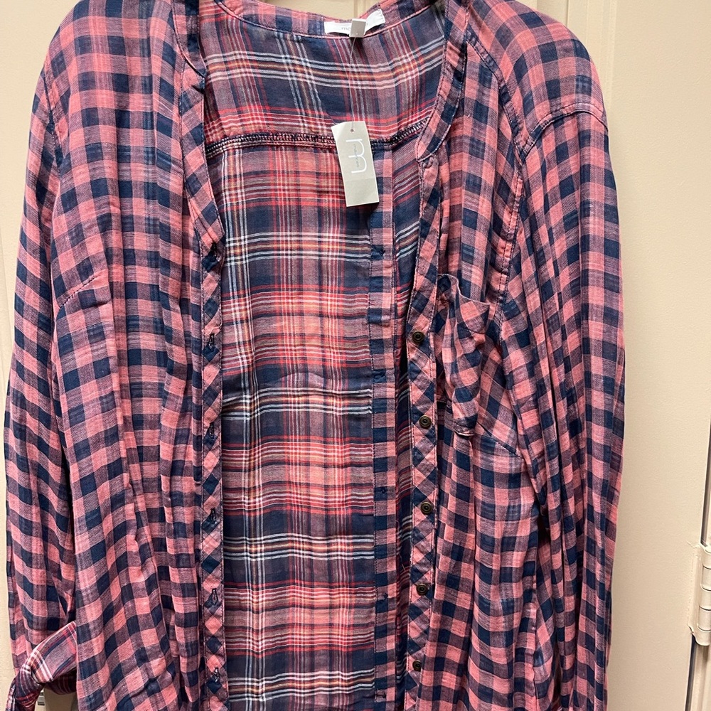 New plaid top